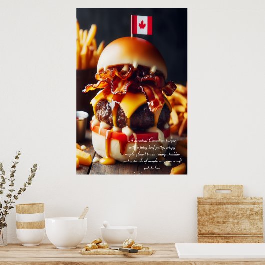 Maple Leaf Munchies: Canadese klassieker 24x36 Poster (Keuken)