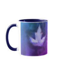 Maple Leaf Natural Ink Handmade Paars Organic Art