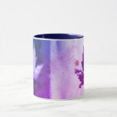 Maple Leaf Natural Ink Handmade Paars Organic Art Mok (Midden)