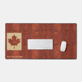 Maple Leaf on Inner Birch Bark Bureaumat (Keyboard & Muis)