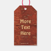 Maple Leaf on Inner Birch Bark Cadeaulabel (Achterkant)