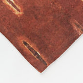 Maple Leaf on Inner Birch Bark Fleece Deken (Hoek)