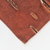 Maple Leaf on Inner Birch Bark Fleece Deken (Hoek)