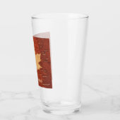 Maple Leaf on Inner Birch Bark Glas (Links)