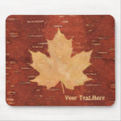 Maple Leaf on Inner Birch Bark Muismat (Voorkant)