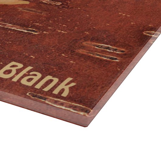 Maple Leaf on Inner Birch Bark Snijplank (Hoek)