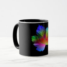 Maple Leaf op zwarte achtergrond