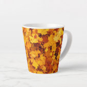 Maple Leaf Pattern-25877 Latte Mok (Rechterhoek)