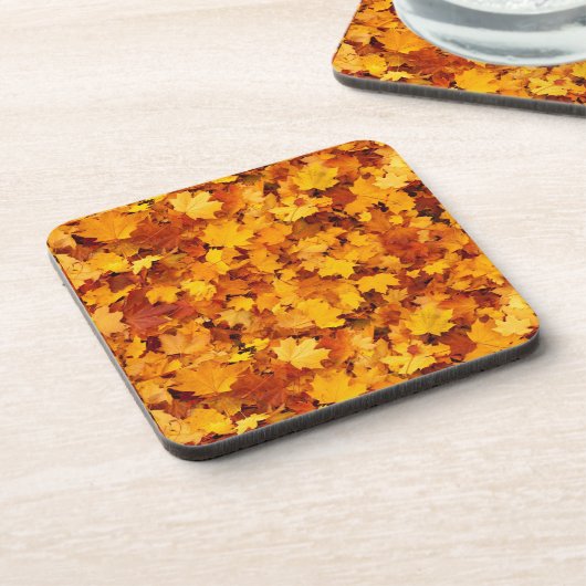Maple Leaf Pattern Bier Onderzetter (Linkerzijde)