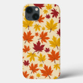 Maple leaf pattern design iphone 13 hoesje (Achterkant)