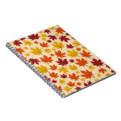 Maple Leaf Pattern Design notitieboek (Rechterzijde)