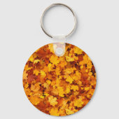 Maple Leaf Pattern Design Sleutelhanger (Voorkant)