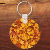 Maple Leaf Pattern Design Sleutelhanger (Voorkant)