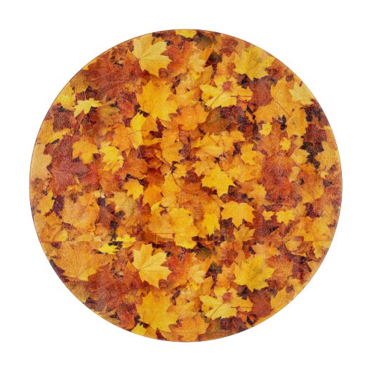 Maple Leaf Pattern Design Snijplank (Voorkant)