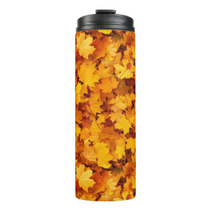 Maple Leaf Pattern Design Thermosbeker