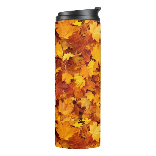 Maple Leaf Pattern Design Thermosbeker (Gedraaid links)