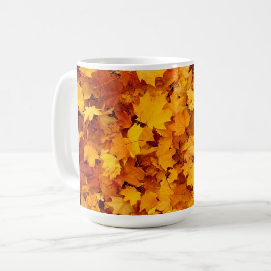 Maple Leaf Pattern Koffiemok (Voorkant links)