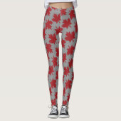 Maple Leaf Pattern Leggings (Voorkant)