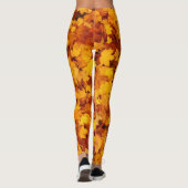 Maple Leaf Pattern Leggings (Achterkant)