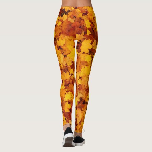 Maple Leaf Pattern Leggings (Achterkant)
