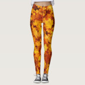 Maple Leaf Pattern Leggings (Voorkant)