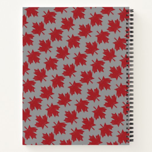 Maple Leaf Pattern Notitieboek (Achterkant)