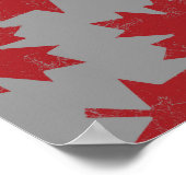 Maple Leaf Pattern Poster (Hoek)