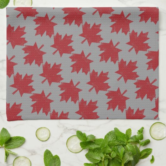 Maple Leaf Pattern Theedoek (Gevouwen)