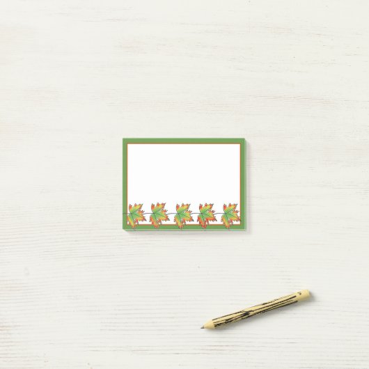 Maple Leaf Post-it® Notes (Op bureau)