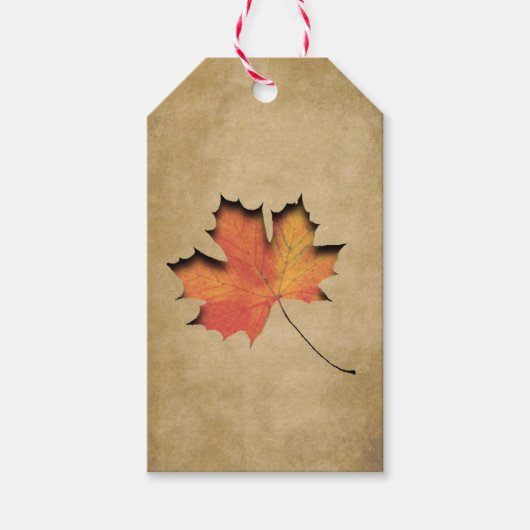 Maple Leaf Product Label Cadeaulabel (Voorkant)