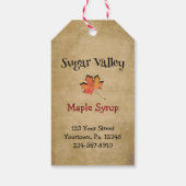 Maple Leaf Product Label Cadeaulabel (Achterkant)