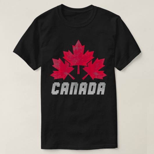 Maple Leaf Proud Canadian Flag Ottawa Gift Canada T-shirt (Design voorkant)