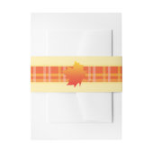 Maple Leaf Pset Ribbon Wedding Uitnodigingen Wikkel (Voorkant Voorbeeld)