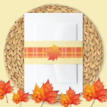 Maple Leaf Pset Ribbon Wedding