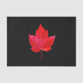 Maple Leaf Red Black Autumn Land Tissuepapier (Voorkant)