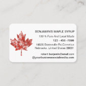 Maple Leaf Red Canada Visitekaartje (Voorkant)