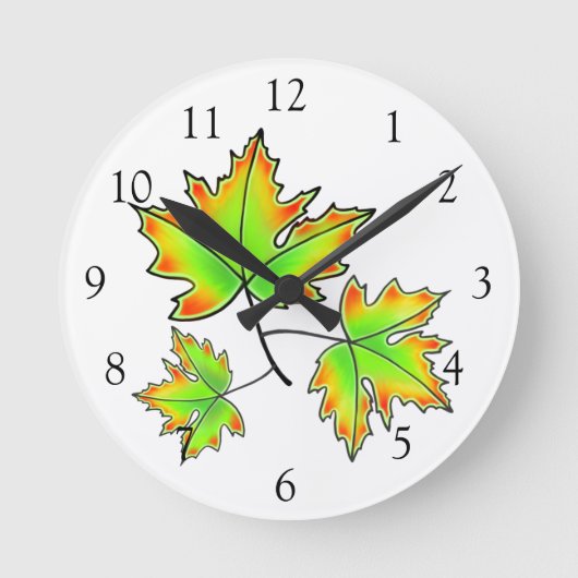 Maple Leaf Ronde Klok (Voorkant)