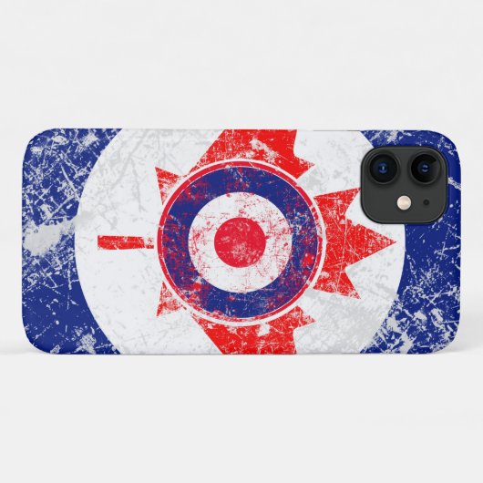 Maple Leaf Roundel Graphic Case-Mate iPhone Case (Achterkant (horizontaal))