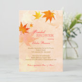 Maple Leaf Rustic Herfst Vrijgezellenfeest Kaart (Staand voorkant)