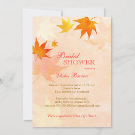 Maple Leaf Rustic Herfst Vrijgezellenfeest Kaart