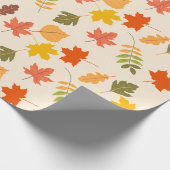 Maple Leaf Schattigee Natuur Thanksgiving Gift Cadeaupapier (Hoek)