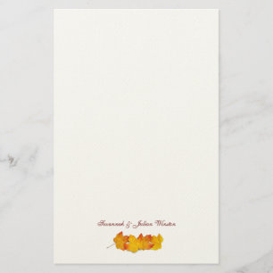 Maple Leaf Signature Herfst Th-Writing Paper Briefpapier