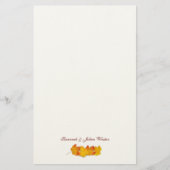 Maple Leaf Signature Herfst Thema Schrijfpapier Briefpapier (Voorkant)