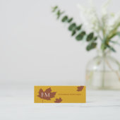 Maple Leaf Skinny Card Mini Visitekaartje (Staand voorkant)