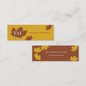 Maple Leaf Skinny Card Mini Visitekaartje (Voorkant / Achterkant)