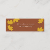 Maple Leaf Skinny Card Mini Visitekaartje (Achterkant)