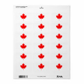 Maple Leaf Stickerblad Vinyl Decal | Product van Etiket (Full Sheet)