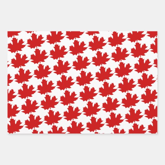 Maple leaf-symbool van Canada. Inpakpapier Vel (Voorkant 3)
