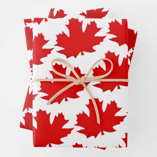 Maple leaf-symbool van Canada. Inpakpapier Vel (In situ)