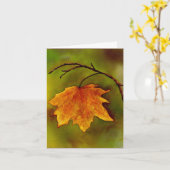 Maple Leaf sympathie Kaart (Gele Bloem)